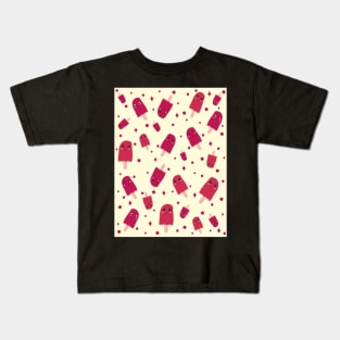 Raspberry sorbet Kawaii Sweet Raspberry Sorbet Time pattern Kids T-Shirt